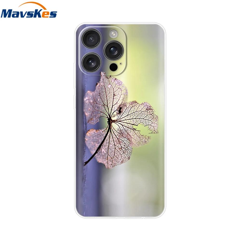 For iPhone 16 Pro Case 16 Plus Lovely Heart Soft Silicone TPU Painted Phone Cases for Apple iPhone16 Pro Max Cover Shell New Bag