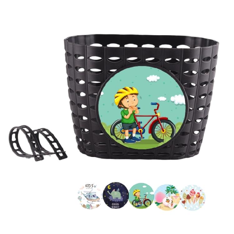 

Bicylcles Handlebars Waterproof Basket with Fastens Strap Teen Bike Baskets