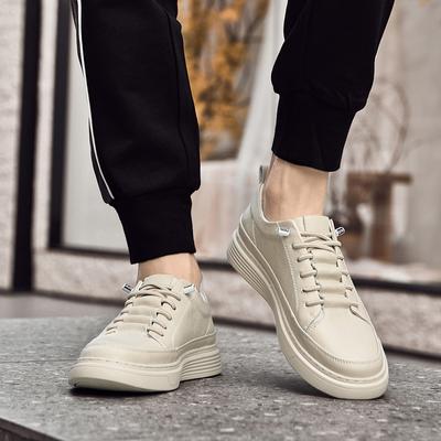 Modne Skórzane Buty Skate Męskie Ręcznie Robione Męskie Buty Sznurowane Męskie Wygodne Buty Outdoorowe 2024 Nowy Przybycie Męskie Sneakersy