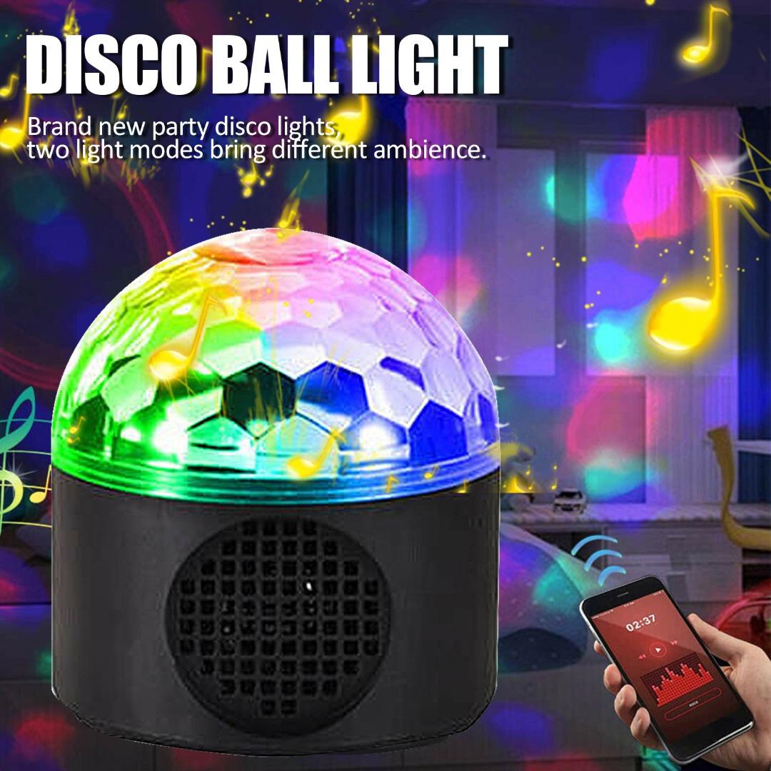 

PDTO Disco Ball Party Lights с динамиком, меняющим цвет, DJ-проектор для сцены