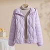 Lightweight Women Down Jacket Hooded White Duck Down Warm Thin Coat Korean Style Puffer Jacket