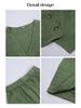 2025 Women's Spring/Summer European-American Casual Solid Color Button-Down Cardigan Vest & Shorts Set