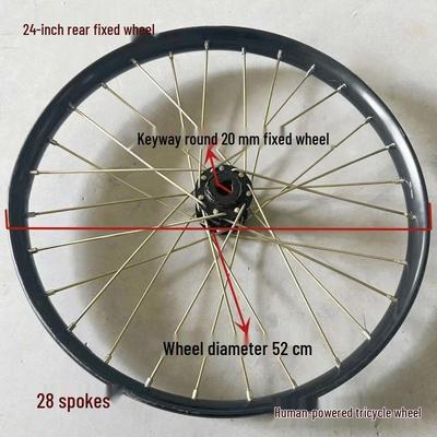 Human-powered Tricycle Rear Fixed Wheel