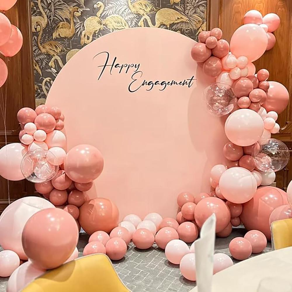 Retro Pink Balloons Garland Arch Kit New Year 2025 Decor Globos Kids Birthday Party Baby Shower Gender Reveal Decoration Balloon