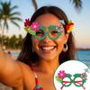 Hawaiian Glasses 8 Pieces Photo Booth Eyewear Beach Party Eyeglasses For Themed Events Vacation Bars Summer Camp Barbecue Beach