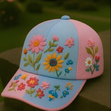 Yiran bag Elegante En Elegante Dames Baseball Creatief Cadeau Polyester Unisex Hoed Vintage Ademende Bloemenpet Retro Geborduurde Hoed