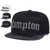 Pălării Hip-Hop Unisex cu Broderie cu Litere Compton Primăvară și Toamnă Reglabile în Aer Liber Sport Casual Șepci de Baseball Pălărie de Protecție Solară