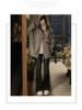 Women's American High-Street Style Loose Irregular Flight Jacket for Spring and Autumn