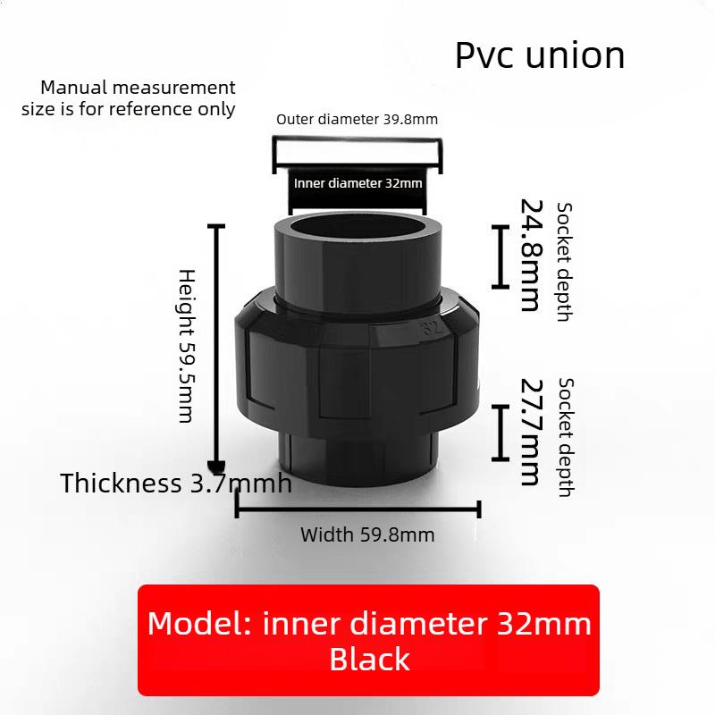 Aquarium PVC Quick Connect Water Inlet & Outlet Pipe Union Joint Fish Tank Supply Drain Fitting PVC Pipe Coupler Adapter New