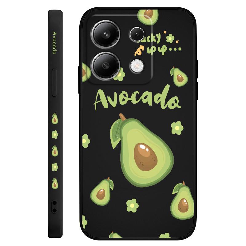 Pollen Avocado Phone Case For Xiaomi Redmi Note 14 13 12 12S 11 11S 10 10S 9 9S Pro Plus 4G 5G Liquid Silicone Cover