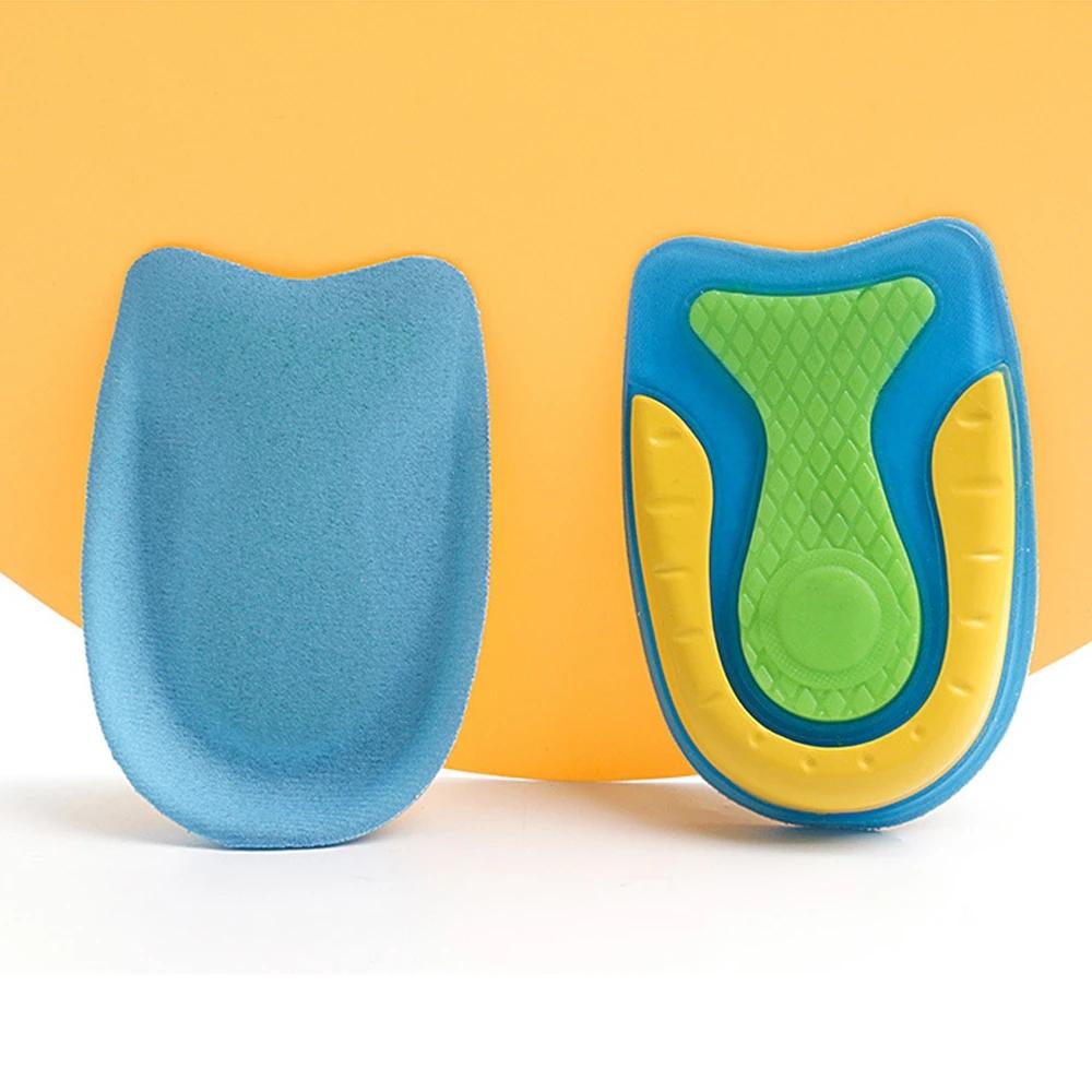 Silicone Gel Insoles for Heel Spurs Fascitis Plantar Pain Relief Treatment Inserts Heel Cup Cushion Height Increase Shoe Insoles