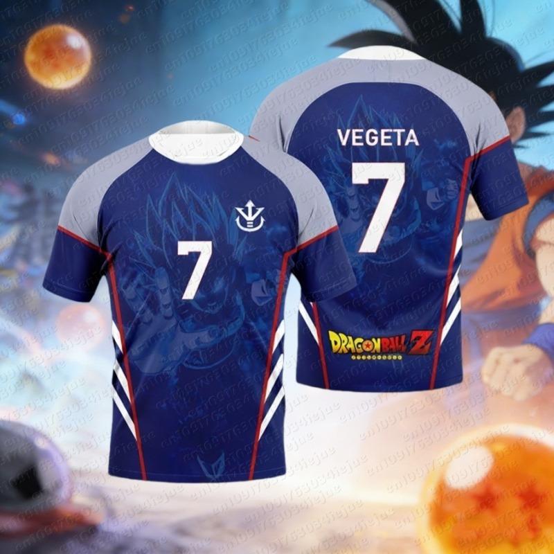2026 Summer Dragon Ball Goku Vegeta Men's Football Jersey Cosplay