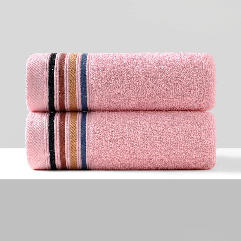 Soft, Absorbent Polyester-Cotton Towels - Thickened for Household Use, Face Wash, and Gifts