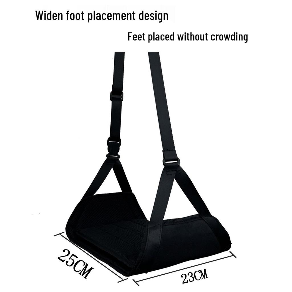Portable Airplane Foot Hammock for Long-Distance Travel and Office Use