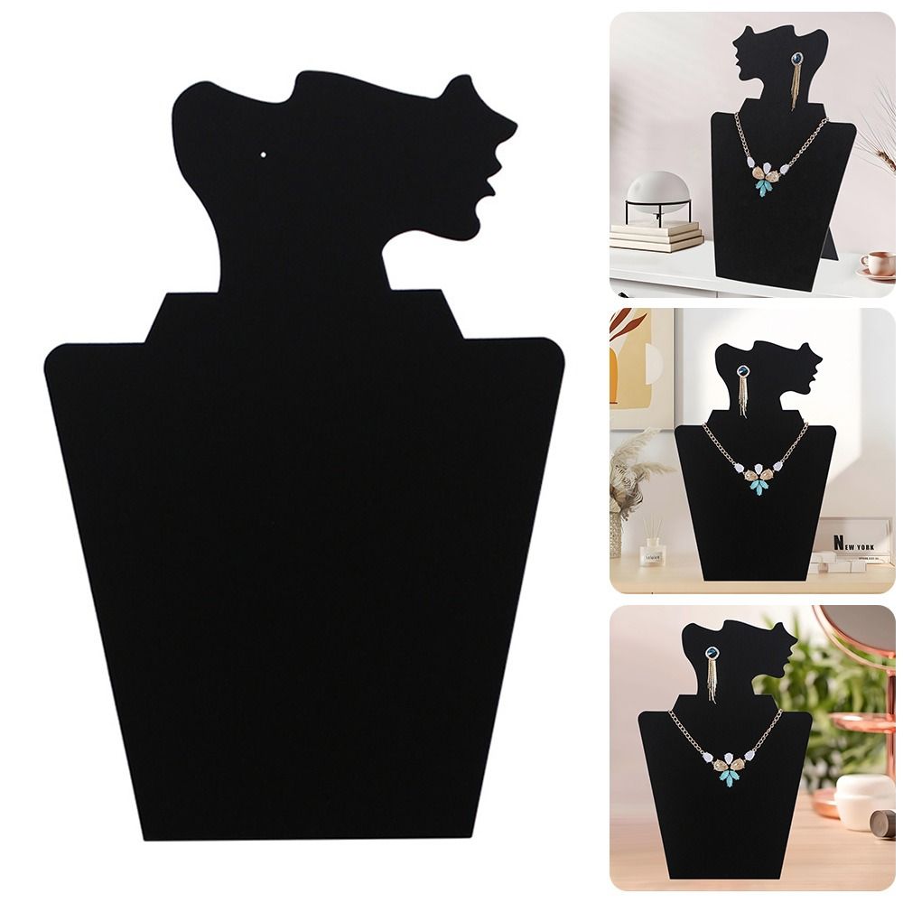 

Head Bust Portrait Jewellery Storage Rack Holder Fabric Necklace Bracelets Earrings Holder