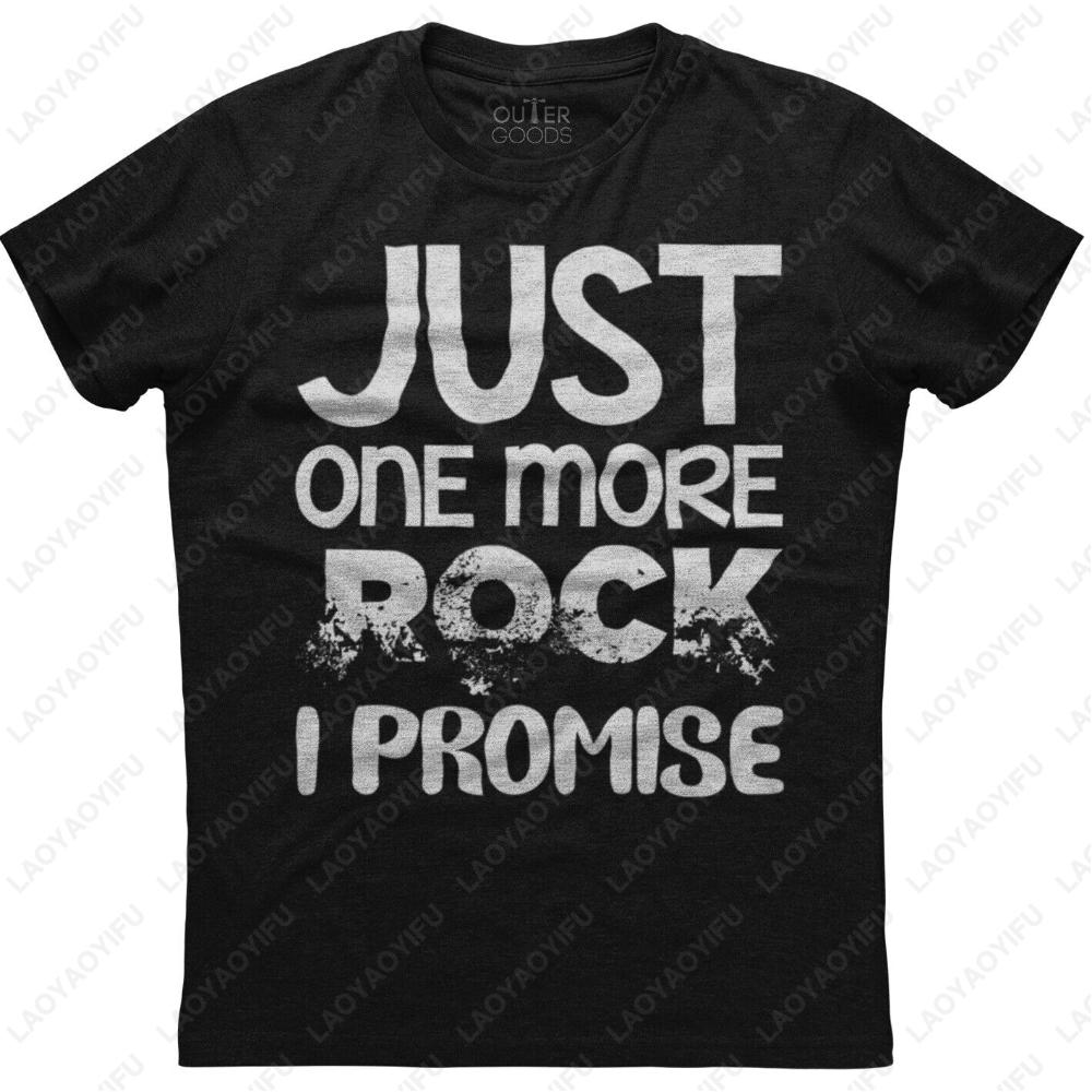 Funny Geologist Rock Hounding Rock Lover Mens Short Sleeve Cotton Black Tshirt Science Graphic Print Breathable Short Sleeve