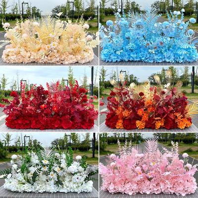 Large Artificial Wedding Flower Wall for Aisles and Hotels