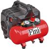 End Silent Compressor 2 Pressure Gauges (59 Db), 6 L, 1.0 Hp, 8 Bar, 750 W, 230 V, Red - Siltek S/6