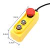 1pc 220V Electric Hoist Switch IP54 Lifting Button Box Exigent Stop Button Switch For Electrical Equipment