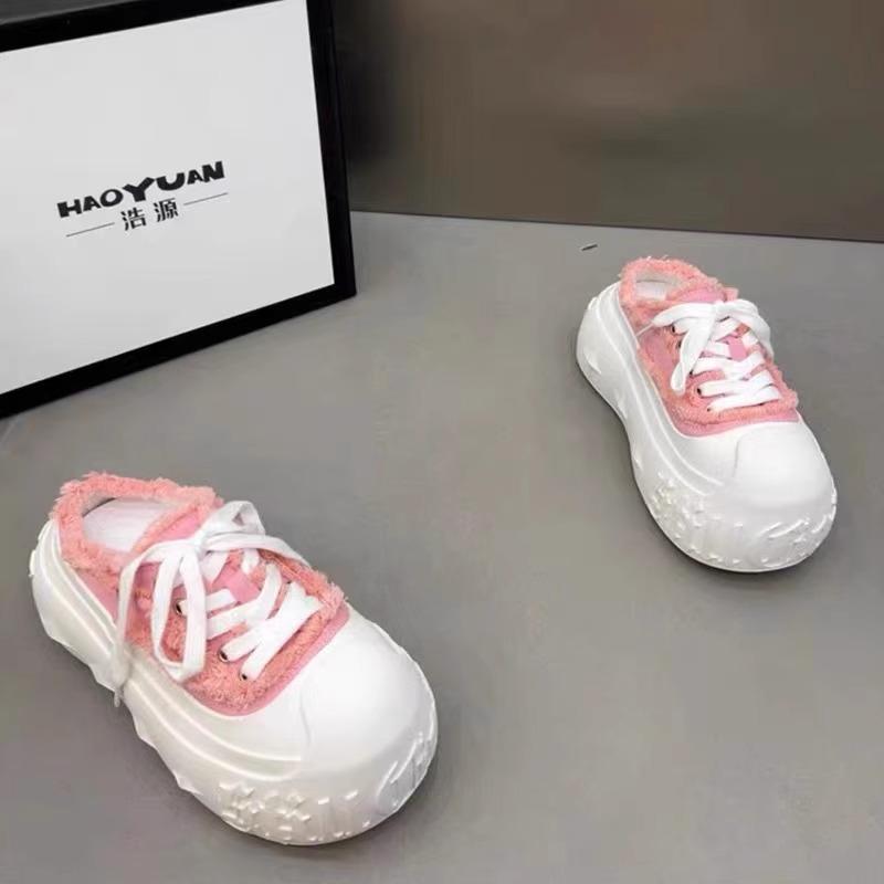 Lace-up Thick-soled Bag Head Half Slippers Women's Summer Casual Slippers Women's Outer Wear