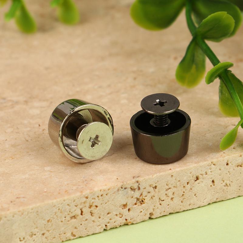 4Pcs Metal Screw Back Rivets For Leather Garment Wallet Decoration Hardware 12Mm