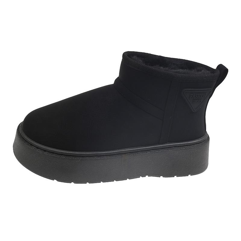 Vielseitige Plateau-Schneestiefel Damen Winter 2025 neue Samt-Thermo-Baumwollschuhe Vielseitige lässige Outdoor-Stiefel