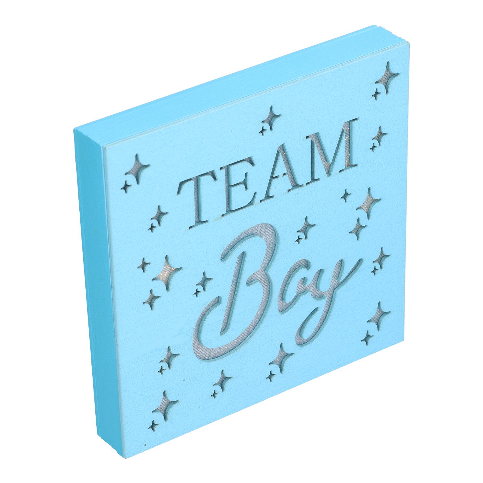 

Baby Hundred Days Party Decorations Bright Color Wooden LED Light Ornament for Baby Shower Party