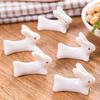 Cute Home Decoration Rest Spoon Porcelain Table Ware 2Pcs Rack Chopsticks Chopsticks Ceramic Rabbit