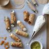 16 Sztuk Rurek do Cannoli Rurki do Cannoli ze Stali Nierdzewnej Formy do Pieczenia z Woreczkami Cukierniczymi Długimi Końcówkami do Wypełniania Rogalików Muszli Cannoli