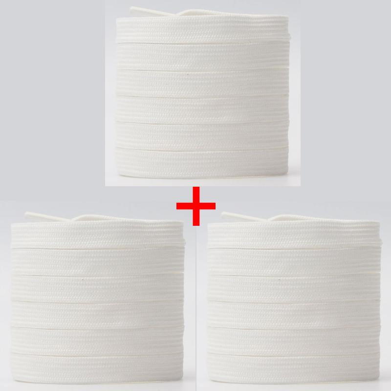 1Pair/3Pair New 0.8cm Wide Flat Durable Shoelace Suitable for A Variety of Shoes Solid-color High-quality Shoelaces