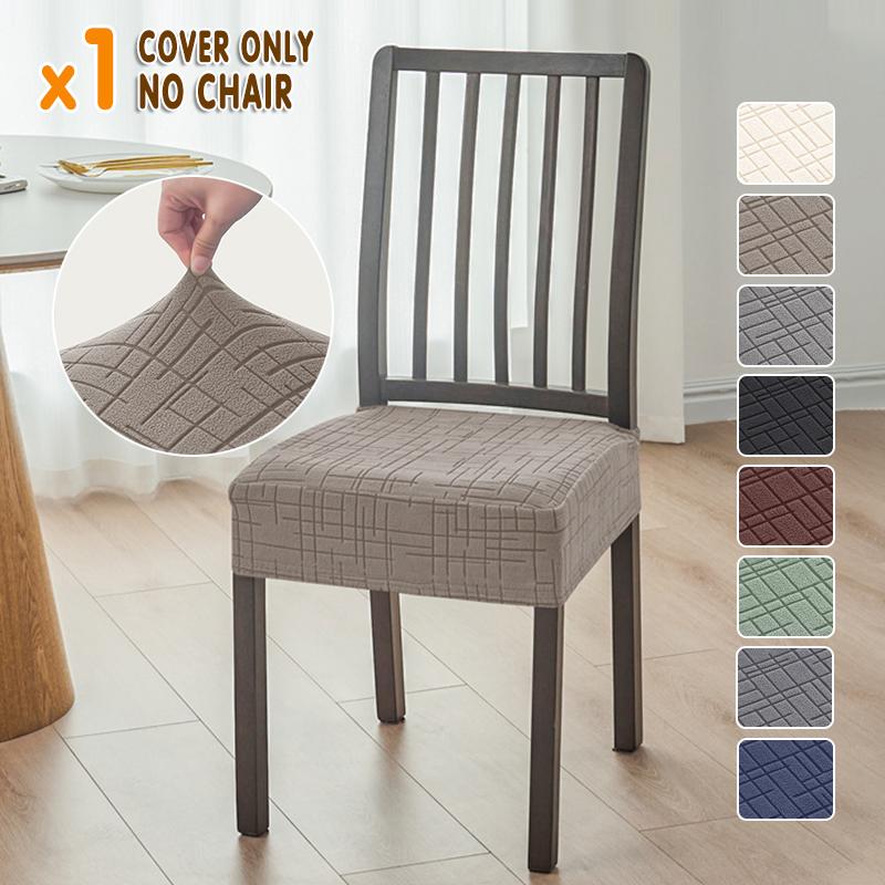 1/4pcs Nordic Dining Chair Seat Covers Anti-dirty Stretch Chair Cushion Covers Non-Slip Seat Slipcover for Hotel Restraurant