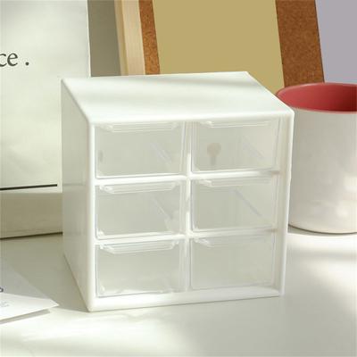 Aufbewahrungsbox mit großer Kapazität, platzsparende PP-Schubladen-Typ, Desktop-Stift-Make-up-Organizer-Box für Zuhause