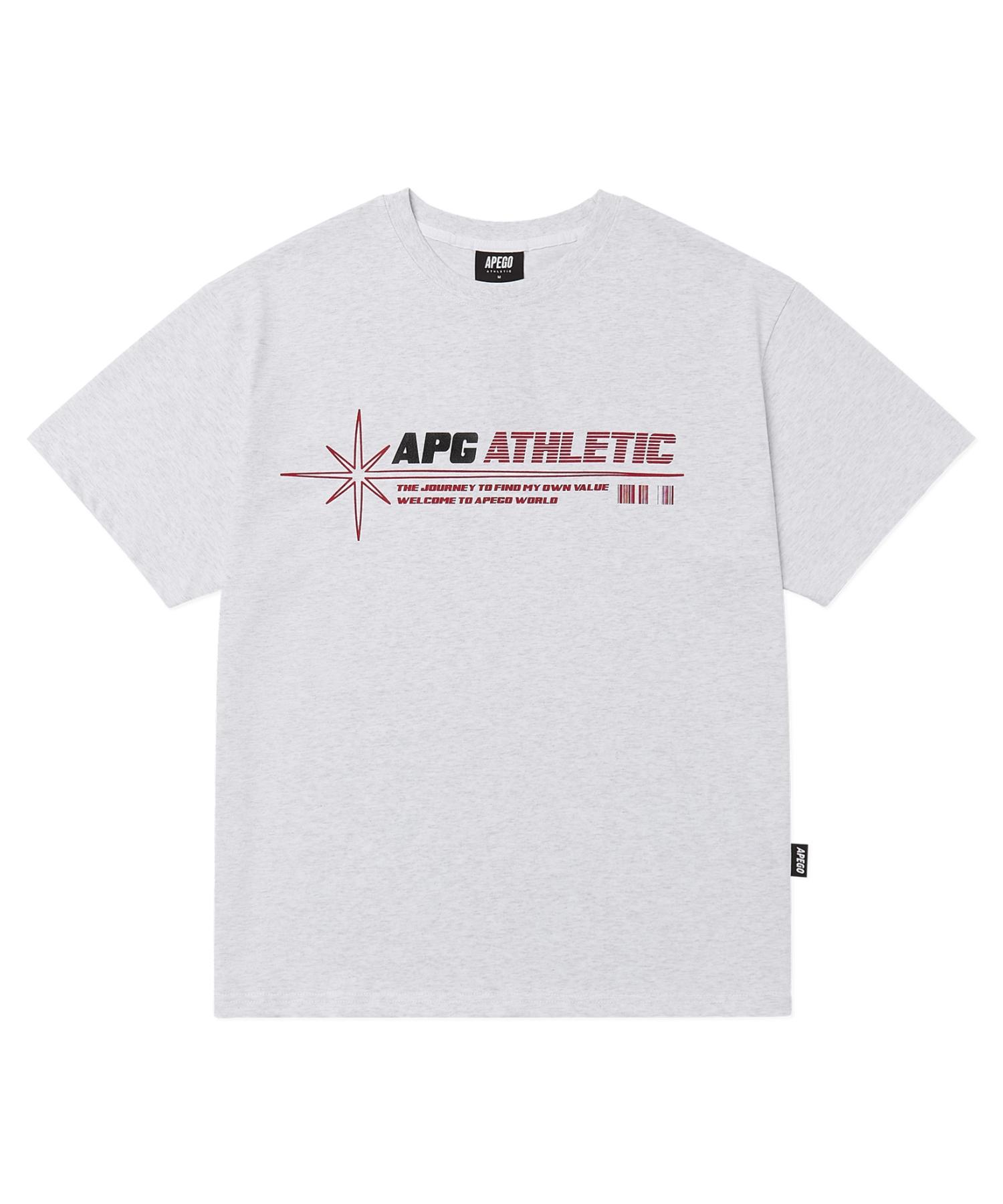 Apego Sports Energetic Oversized Short Sleeve T-Shirt White Melange M(95-100)