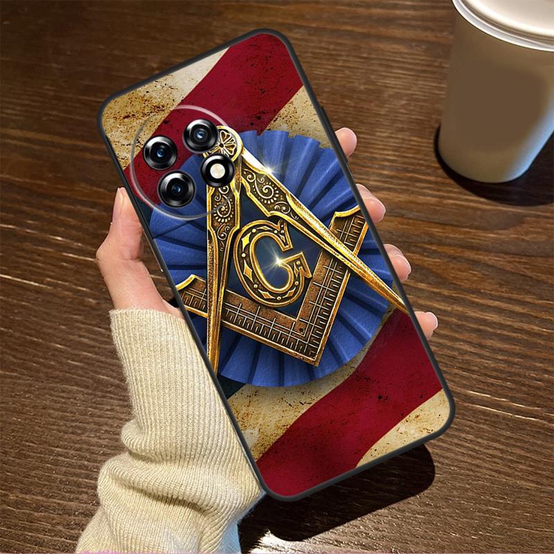 

Freemasonry Logo Symbol For OnePlus 15R 13 12 11 9 Pro 12R 13R 10T 13T Case For OnePlus Nord 5 CE 2 3 4 Lite N20 N30 OnePlus Nord 5