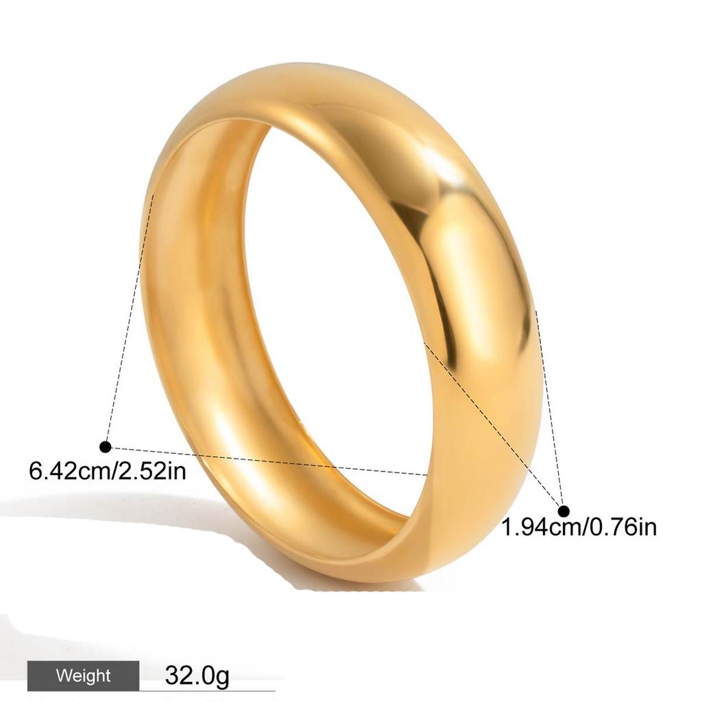 Yori Wide Large Stainless Steel Metal Cuff Bracelet Bangle Fashion Jewelry Men Bijoux Femme Party Waterproof