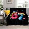 Summer Ice Cream Number 67 Portable Blanket/Soft Blanket Bedding Blanket Suitable for Travel Camping Living Rooms Offices Sofas Fan Gifts