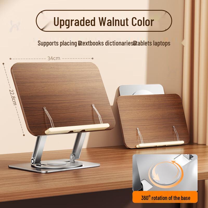 Otočný dřevěný stolní stojan na čtení Chang Baosen