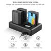 LP-E6 LP-E6N LPE6NH Triple Slot Battery Charger  For Canon EOS 5D Mark II Mark III Mark IV 5D SR 60D 60Da 6D 70D 7D R5 R6