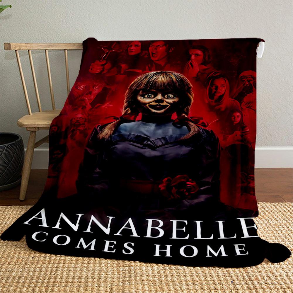 1PC Annabelle Comes Home Outdoor Flannel Blanket Soft Plush Decor for Picnics, camping,Bedroom, Playroom, Office1230A
