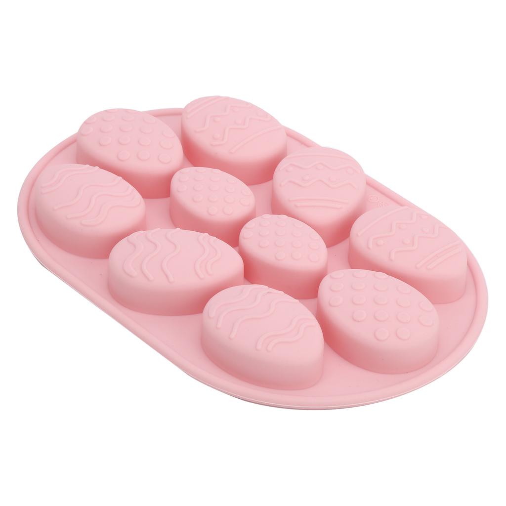Multi Functional Easter Egg Shaped Cake Mold Silicone Chocolate Baking Mold Accessory(Blue Grey )