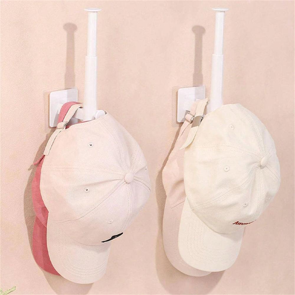 1Pcs Cap Holder Hat Rack for Baseball Caps Adhesive Hat Hooks for Wall Cap Hanger Storage No Drilling Hat Display Organizer