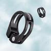 Bicycle clamp for seatpost 272 and 286 mm under saddle with screw, black