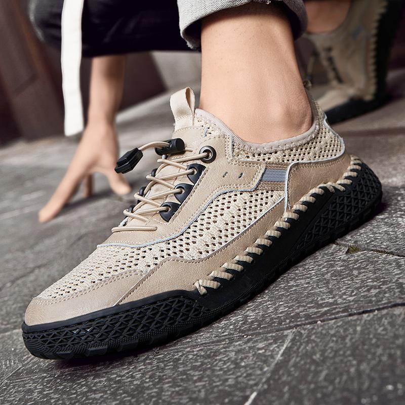 Summer Men's Sneakers Breathable Casual Shoes Men Comfortable Loafers Mesh Shoes Outdoor Walking Sneakers