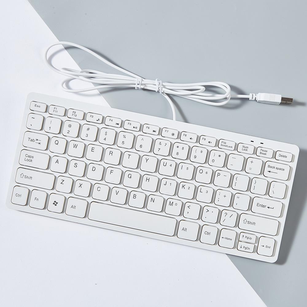 Wired Mini USB Chocolate Keyboard with Silent Keys and LOGO