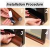 1pc 96cm/37.8in Sealing Strip Door Seam Door Bottom Sealing Strip Sound Insulation Wind Strip Foam Tape Bedroom Door Gap