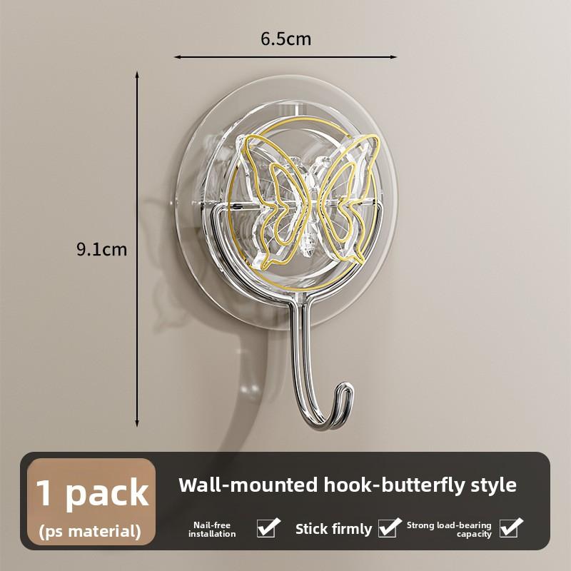 

Клейкий тип Свободно вращающийся Бытовой Дверной Задний Кухня Ванная комната и Туалет Все Подходят Крючок butterfly лист