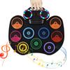 Electric Drum Set Portable Drum Pad Kit 9 Pads Built-in Speaker LED Display Screen Monitoring with