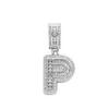 Rock Candy Letter Pendant: Trendy European & American Hip-Hop Style Copper Zircon Necklace with 26 English Alphabet Options