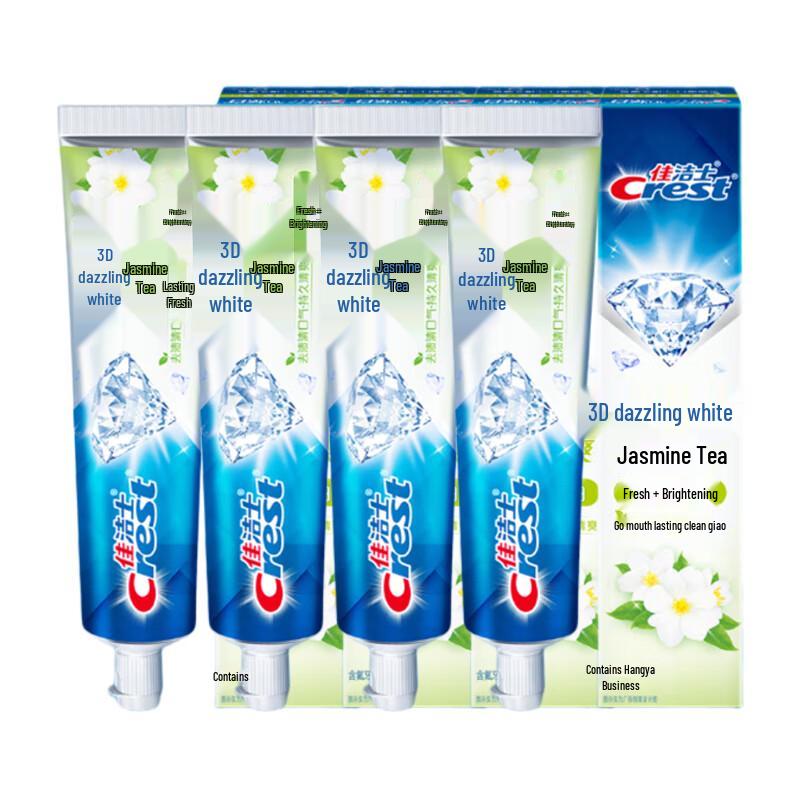 

Crest 3D White Jasmine Tea Toothpaste 4x120g Family Pack
