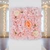Artificial Rose Wall Panel Realistic Look Floral Backdrop Reusable ThreeDimensional